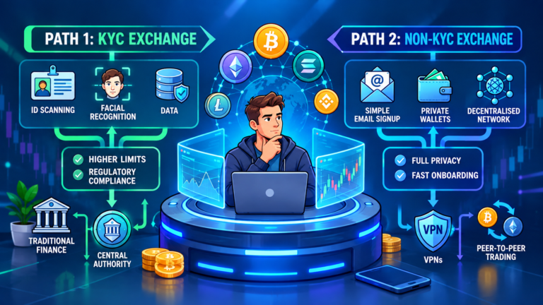 Best Non-KYC Crypto Exchanges Private & Easy Trading