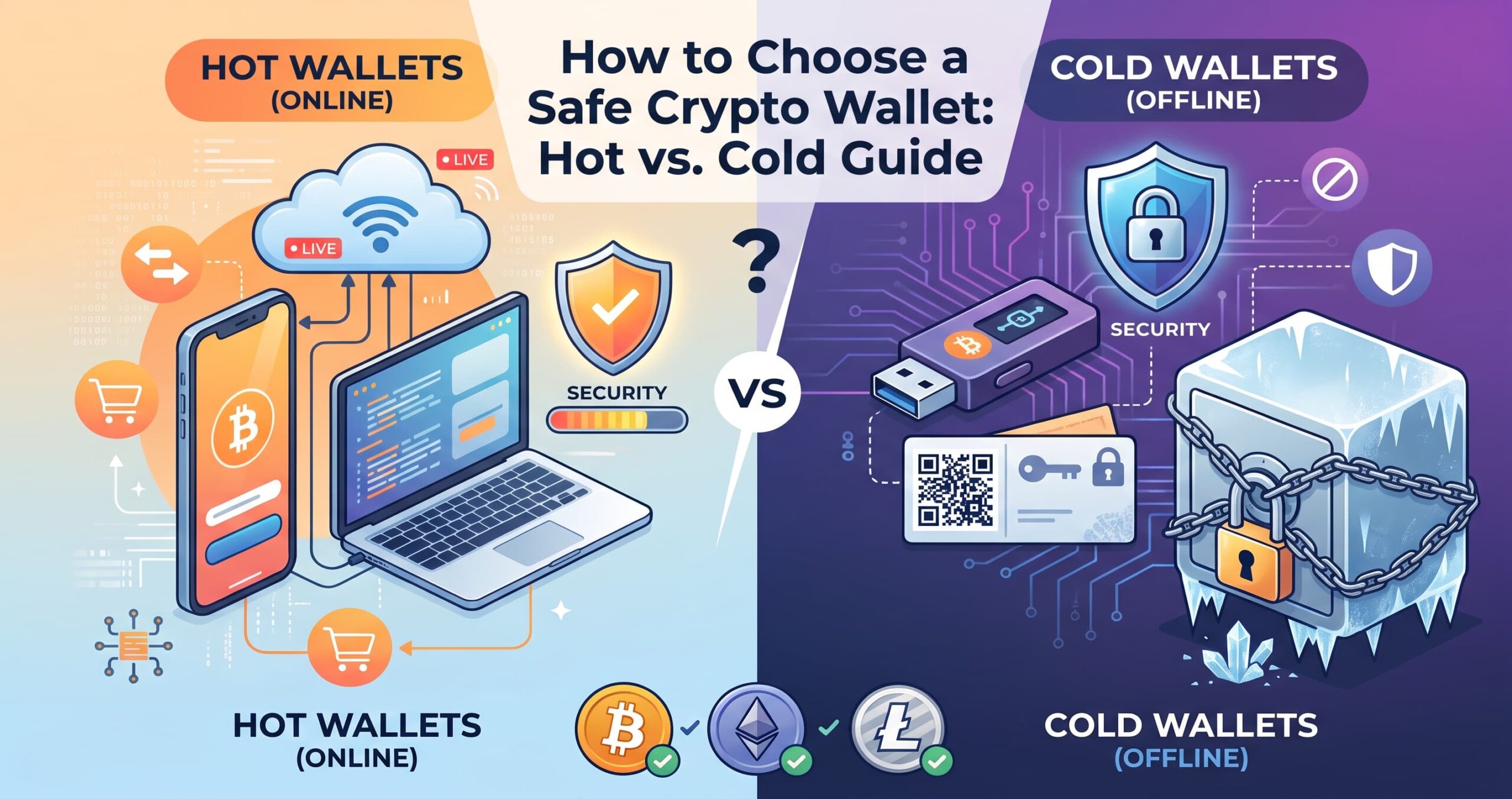 How to Choose a Safe Crypto Wallet: Hot vs. Cold Guide